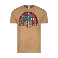 Vintage Camel gemstone cross american flag turquoise rainbow Vintage Tee - Artiststas