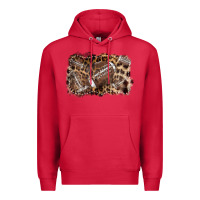 Cardinal Football background leopard Premium Hoodie - NancyCooperArtShop