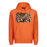 Carrot Football background leopard Premium Hoodie - NancyCooperArtShop