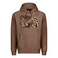 Chestnut Football background leopard Premium Hoodie - NancyCooperArtShop