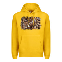 Lemon Football background leopard Premium Hoodie - NancyCooperArtShop