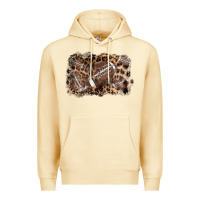 Pina Colada Football background leopard Premium Hoodie - NancyCooperArtShop