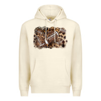 Sandshell Football background leopard Premium Hoodie - NancyCooperArtShop