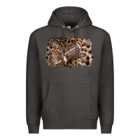 Smoke Football background leopard Premium Hoodie - NancyCooperArtShop