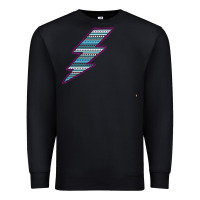 Black Purple Border Aztec Pattern Lightning Premium Sweatshirt - Bettercallsaul