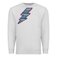 Dove Grey Purple Border Aztec Pattern Lightning Premium Sweatshirt - Bettercallsaul