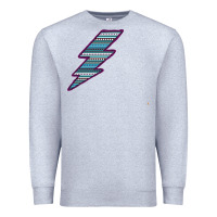 Heather Grey Purple Border Aztec Pattern Lightning Premium Sweatshirt - Bettercallsaul