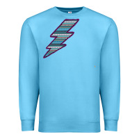 Ocean Blue Purple Border Aztec Pattern Lightning Premium Sweatshirt - Bettercallsaul