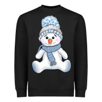 Black winter snowman Heavyweight Sweatshirt - AdoDesignShop