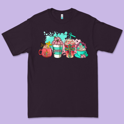 Religious Coffee Cups Premium Tee Designed By Adodesignshop