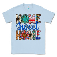 Dusty Blue Home Sweet Home Classic Tee - LillyAllenDesigns