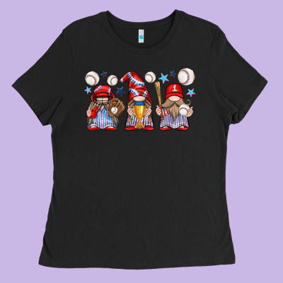 Ladies Tee baseball gnome