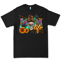 Black mom life with skull Premium Tee - Zillion Design Studio