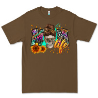 Cacao mom life with skull Premium Tee - Zillion Design Studio