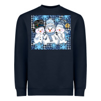 Navy snowman tumbler Heavyweight Sweatshirt - AdoDesignShop