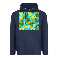 Navy blue pineapple Heavyweight Hoodie - BarkalooDesign