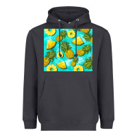 Smoke blue pineapple Heavyweight Hoodie - BarkalooDesign