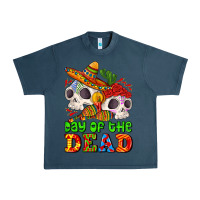 Midnight Navy mexican day of the dead Urban Heavy Tee - AdoDesignShop