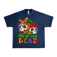 Navy mexican day of the dead Urban Heavy Tee - AdoDesignShop