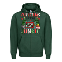 Sports Green Christmas movie junkie Zipper Hoodie - MaliasSmallBusiness