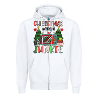 White Christmas movie junkie Zipper Hoodie - MaliasSmallBusiness