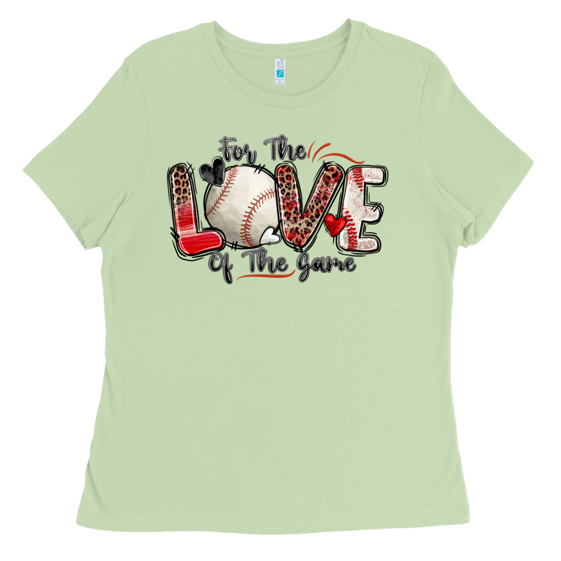 For The Love Of The Game Baseball Ladies Tee by Zillion Design Studio | Teevron