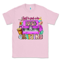 Bubblegum Pink Just A Girl Who Loves Crafting Classic Tee - CowhideDigitalArt