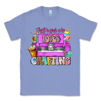 Colony Blue Just A Girl Who Loves Crafting Classic Tee - CowhideDigitalArt