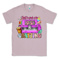 Lilac Just A Girl Who Loves Crafting Classic Tee - CowhideDigitalArt