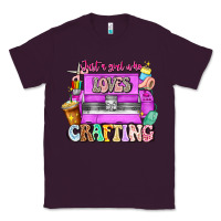 Plum Just A Girl Who Loves Crafting Classic Tee - CowhideDigitalArt