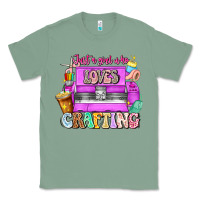 Sage Just A Girl Who Loves Crafting Classic Tee - CowhideDigitalArt