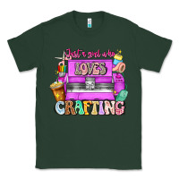 Sports Green Just A Girl Who Loves Crafting Classic Tee - CowhideDigitalArt