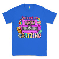 True Royal Just A Girl Who Loves Crafting Classic Tee - CowhideDigitalArt