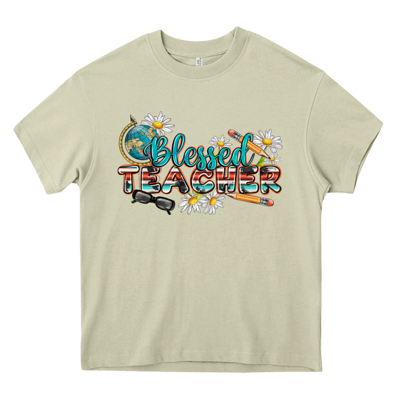 Blessed Teacher Heavy Core Tee by texasbilliewilder | Teevron