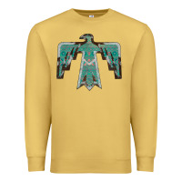 Antique Gold Cowhide Aztec Thunderbird Premium Sweatshirt - Bettercallsaul
