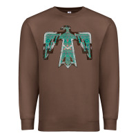 Chestnut Cowhide Aztec Thunderbird Premium Sweatshirt - Bettercallsaul