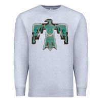 Heather Grey Cowhide Aztec Thunderbird Premium Sweatshirt - Bettercallsaul