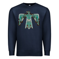 Navy Cowhide Aztec Thunderbird Premium Sweatshirt - Bettercallsaul