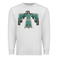 Oatmeal Heather Cowhide Aztec Thunderbird Premium Sweatshirt - Bettercallsaul
