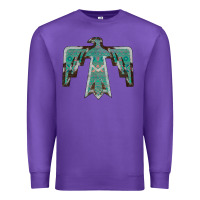 Purple Cowhide Aztec Thunderbird Premium Sweatshirt - Bettercallsaul