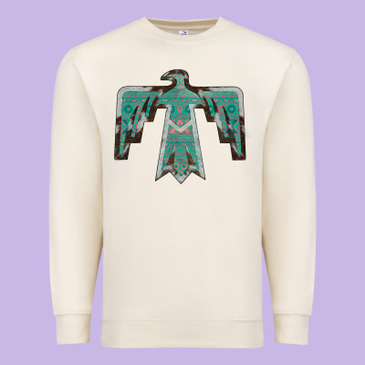 Cowhide Aztec Thunderbird Premium Sweatshirt Designed By Bettercallsaul