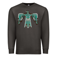 Smoke Cowhide Aztec Thunderbird Premium Sweatshirt - Bettercallsaul
