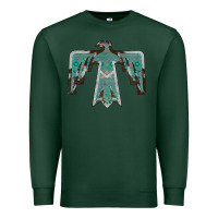 Sports Green Cowhide Aztec Thunderbird Premium Sweatshirt - Bettercallsaul