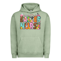 Pigment Oil Green Easter nurse Easter Day Urban Hoodie - HowdyJamesFarm
