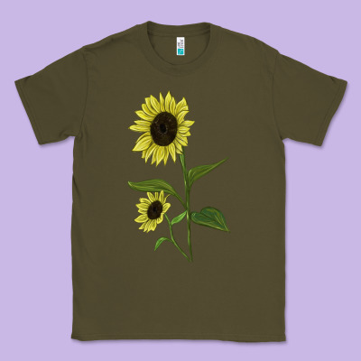 Buttercream Sunflower Classic Tee Designed By Lillyallendesigns