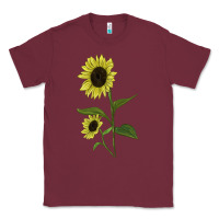 Burgundy Buttercream Sunflower Classic Tee - LillyAllenDesigns