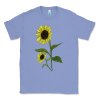 Colony Blue Buttercream Sunflower Classic Tee - LillyAllenDesigns