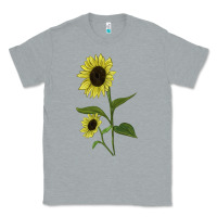 Heather Grey Buttercream Sunflower Classic Tee - LillyAllenDesigns