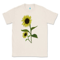 Natural Buttercream Sunflower Classic Tee - LillyAllenDesigns