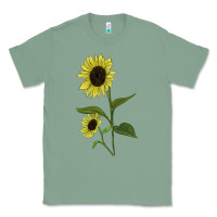 Sage Buttercream Sunflower Classic Tee - LillyAllenDesigns